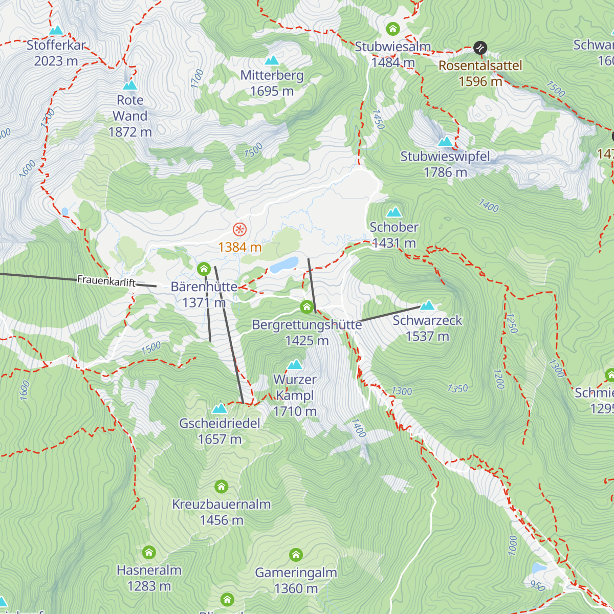 Bergrettungshütte map