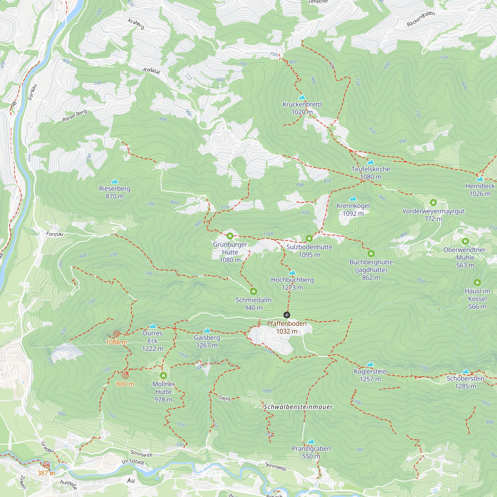 Brettmaisalm map