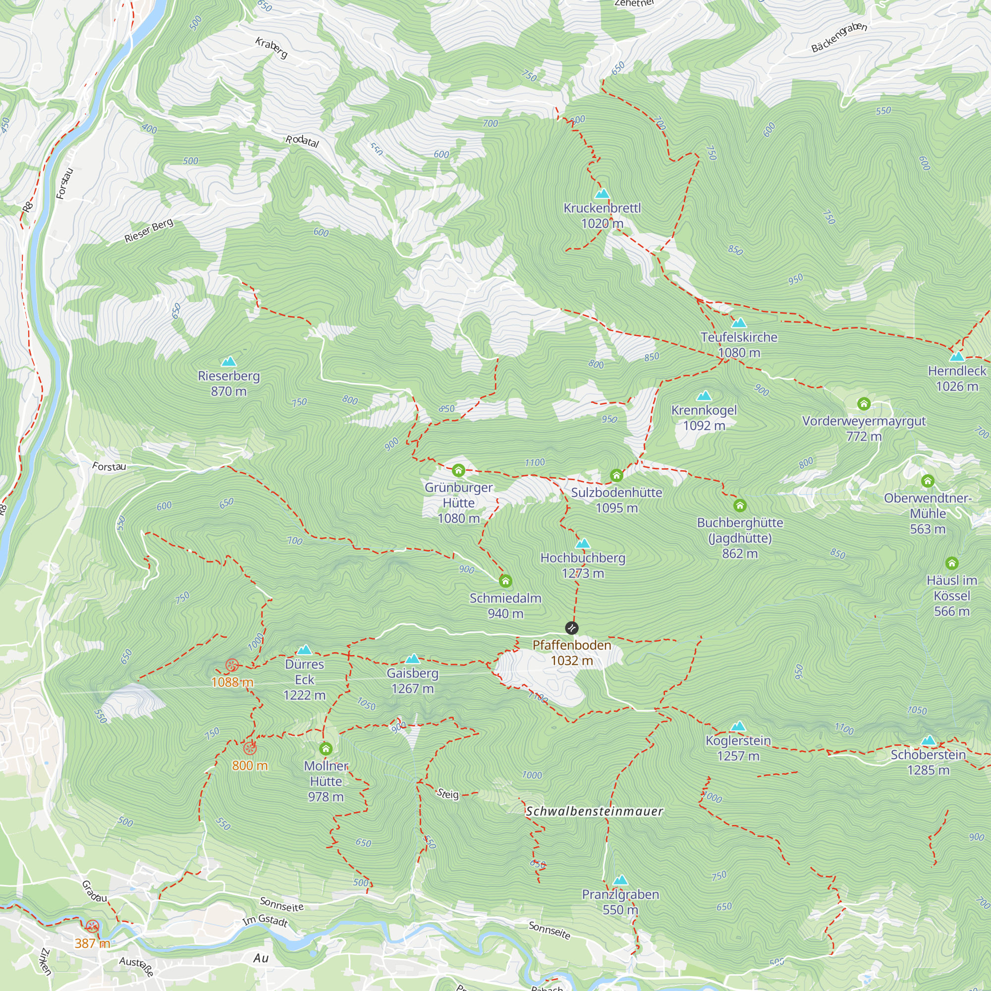 Brettmaisalm map