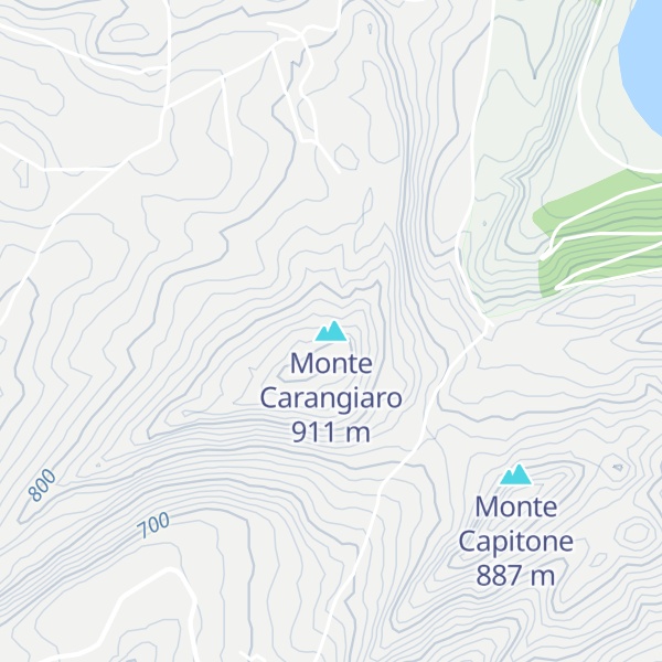 Map of Monte Carangiaro