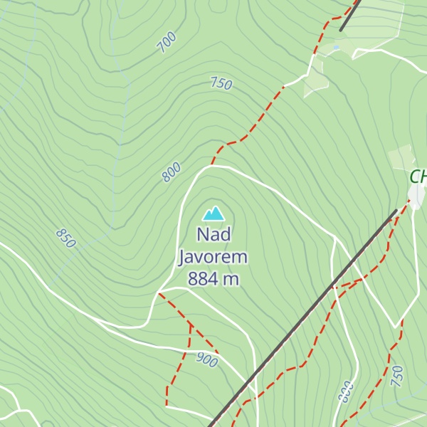 Map of Nad Javorem