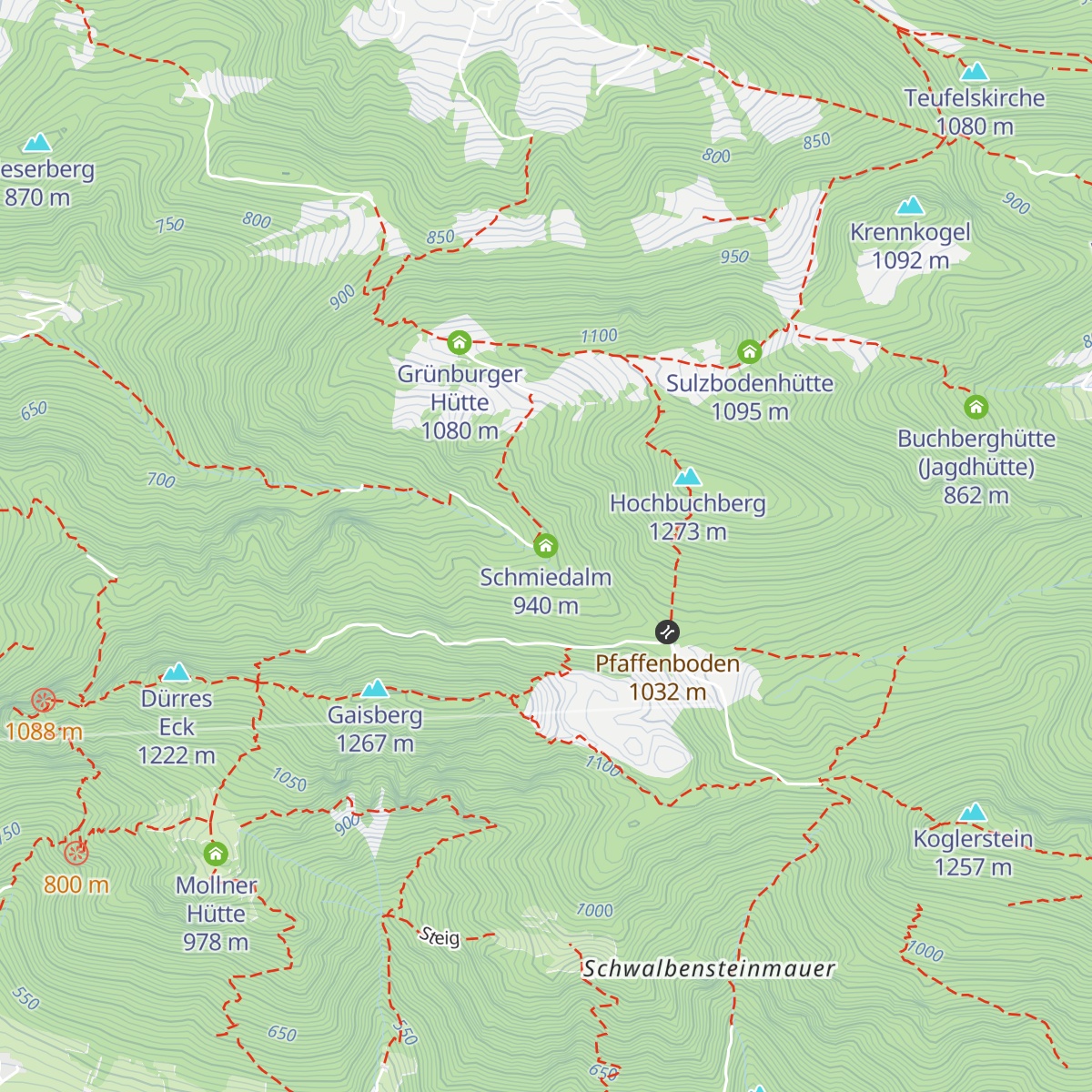 Schmiedalm map