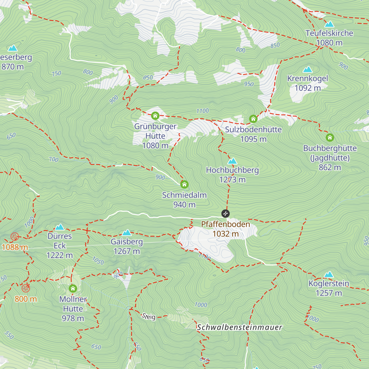 Schmiedalm map