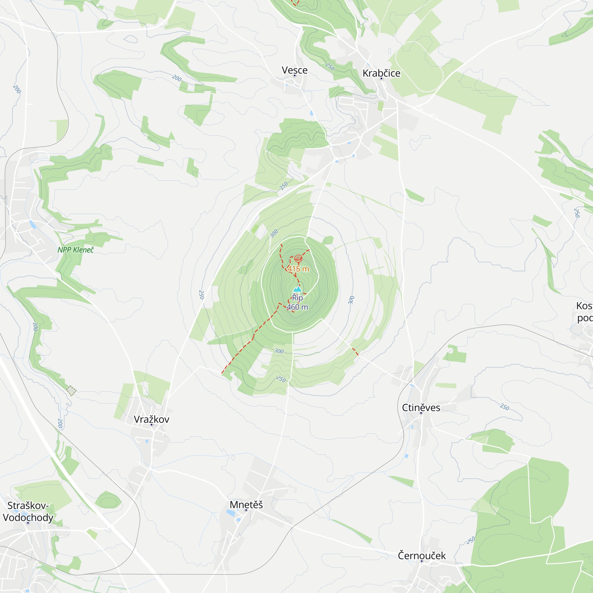 Chata Říp map