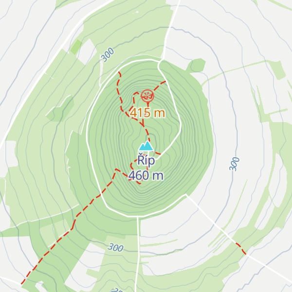 Map of Říp