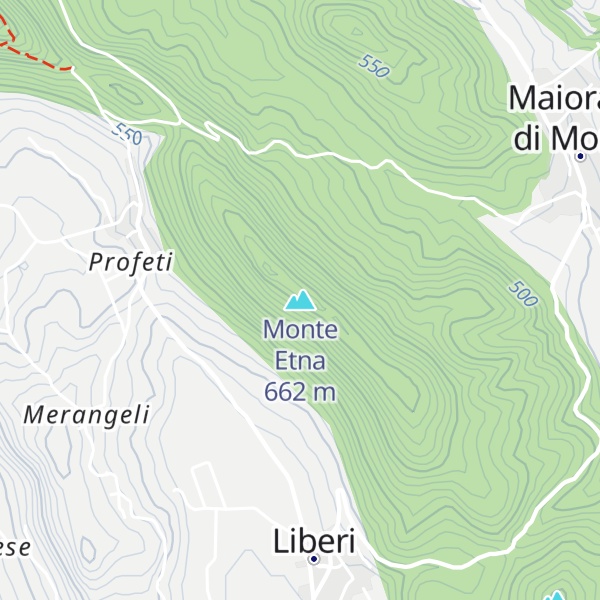 Map of Monte Etna