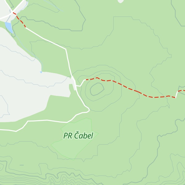 Map of Bynovecký vrch