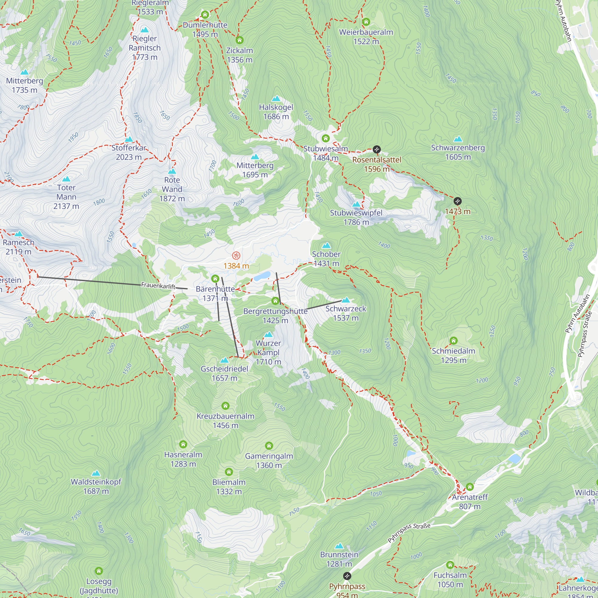 Sonnalm map