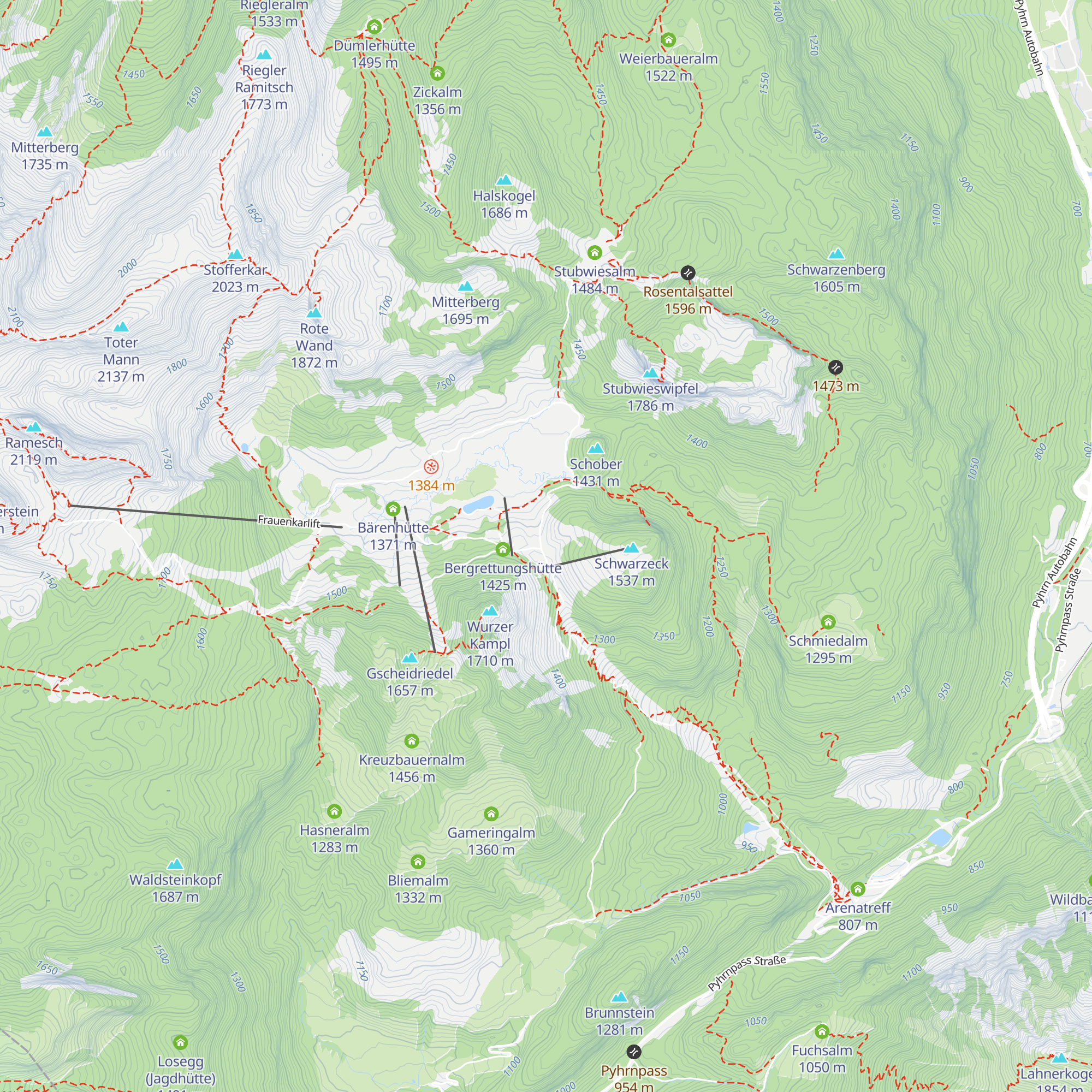 Sonnalm map