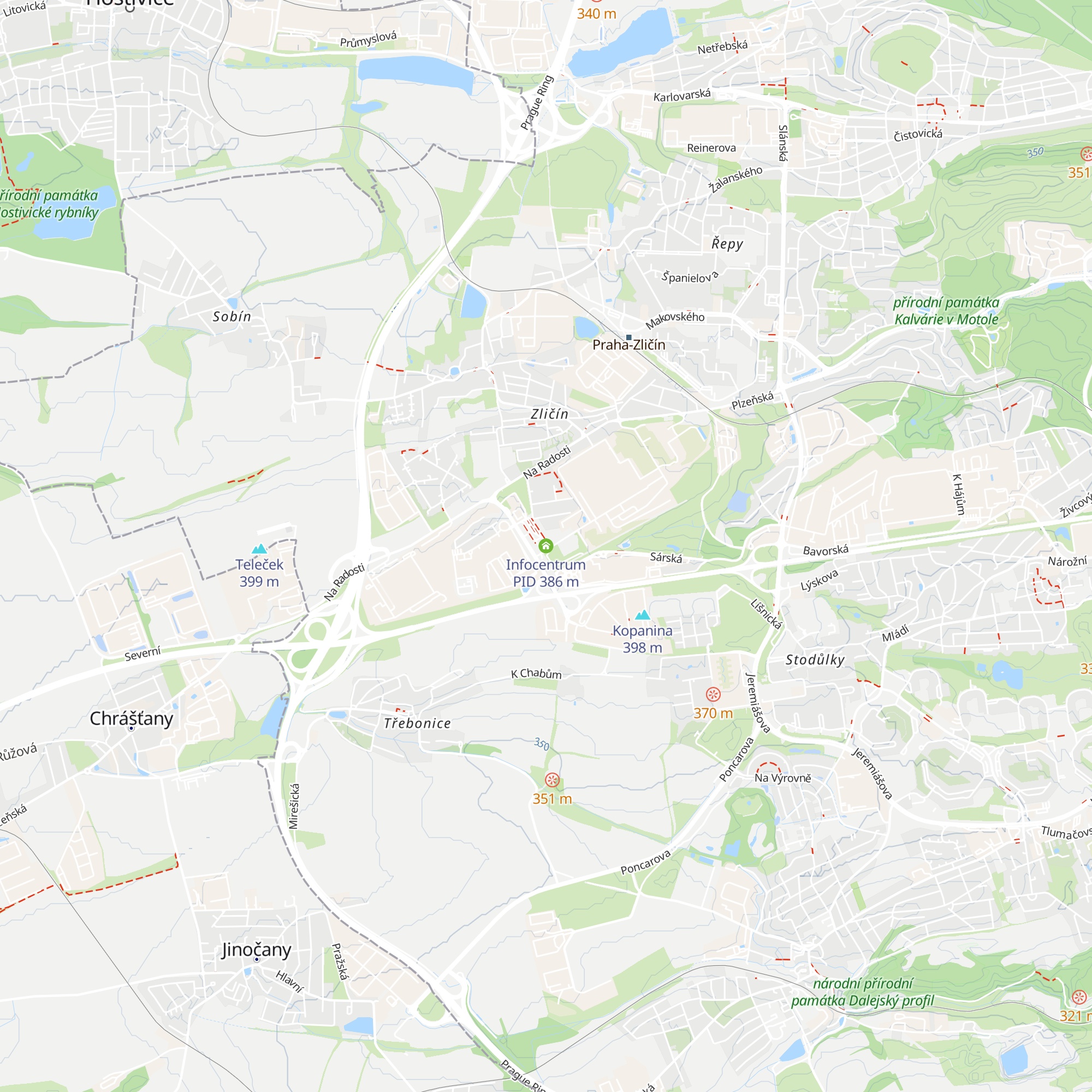 Infocentrum PID map