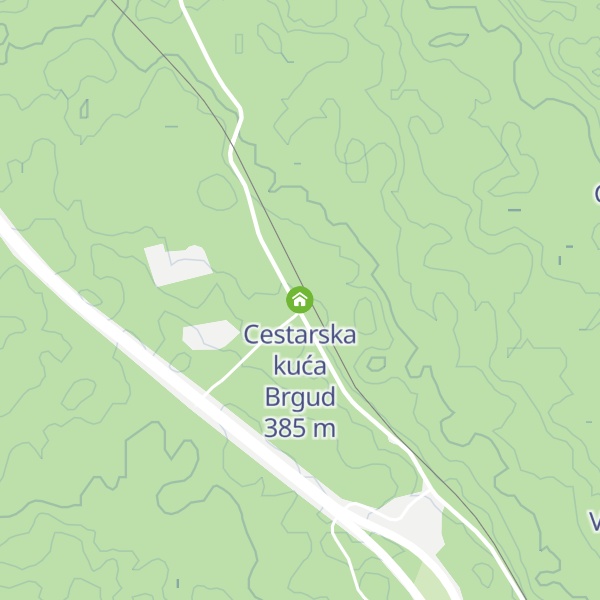 Map of Cestarska kuća Brgud