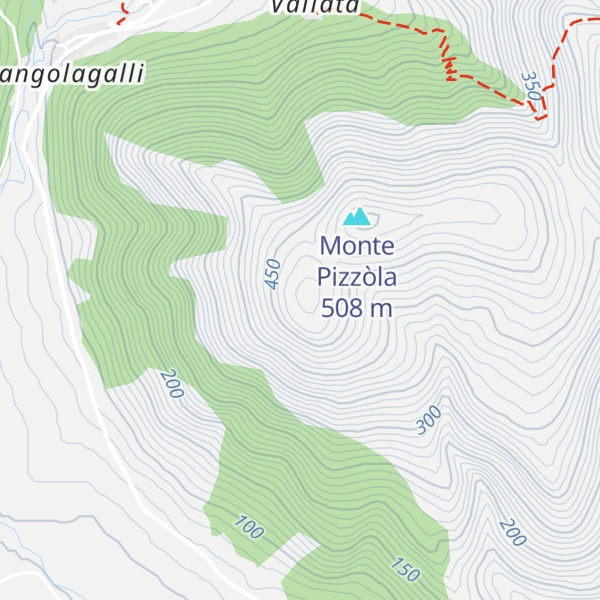 Map of Monte Maiulo