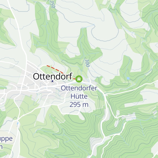 Map of Ottendorfer Hütte