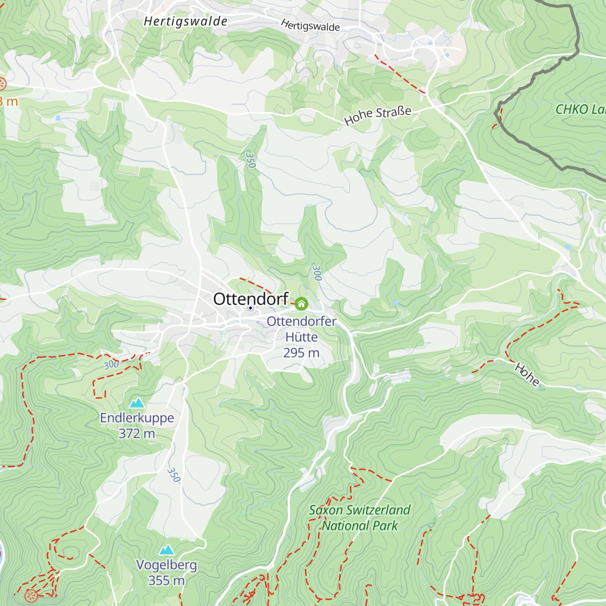 Ottendorfer Hütte map