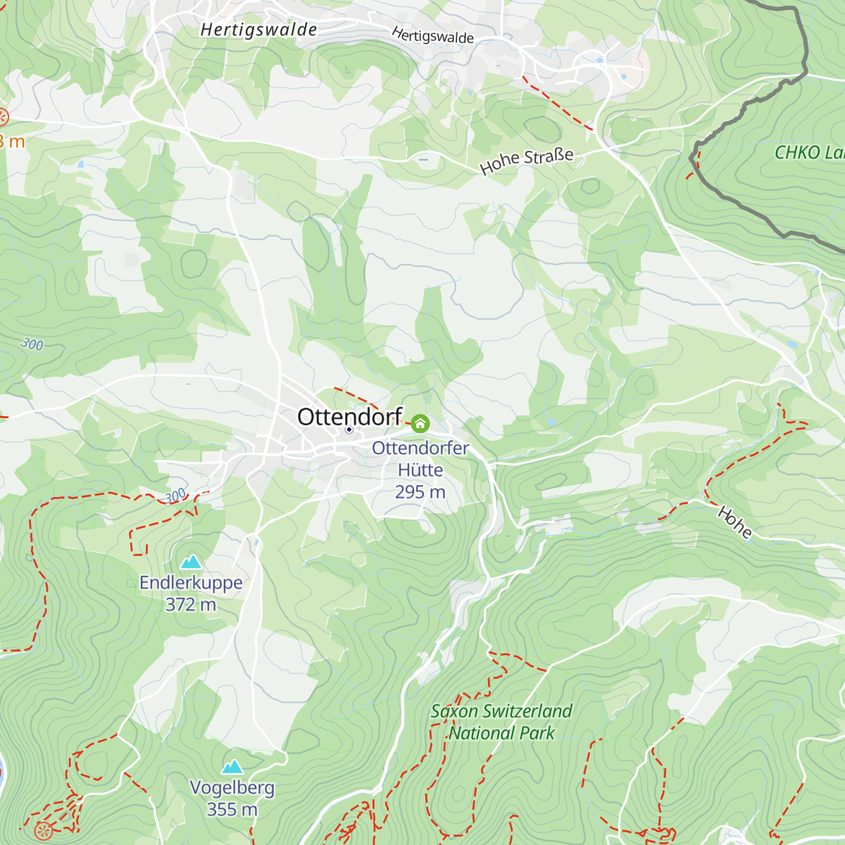 Ottendorfer Hütte map