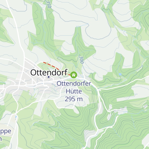 Map of Ottendorfer Hütte