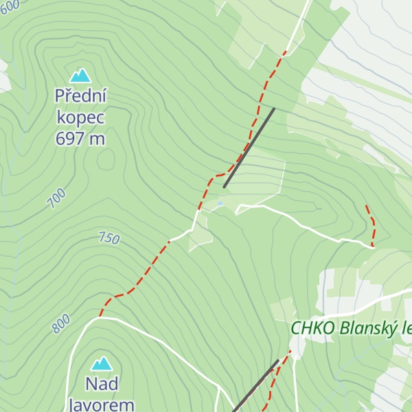 Map of Chata pod Kletí