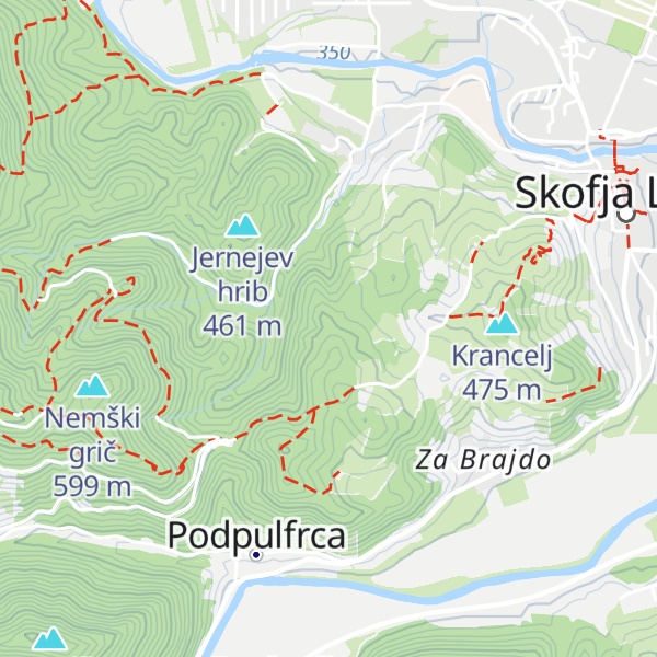 Map of Nunski vodovod
