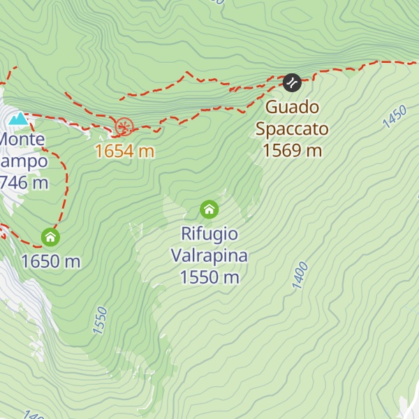 Map of Rifugio Valrapina