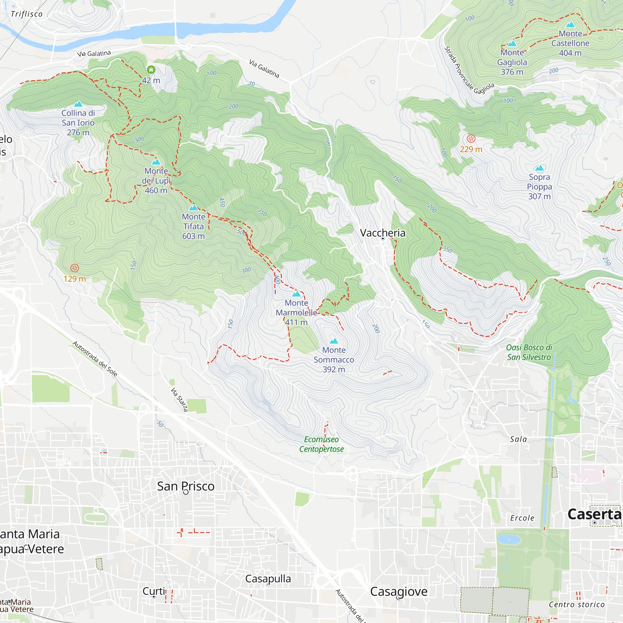 Bivacco di monte Sommacco map