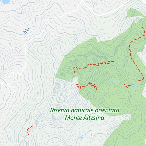 Map of Monte Altesina