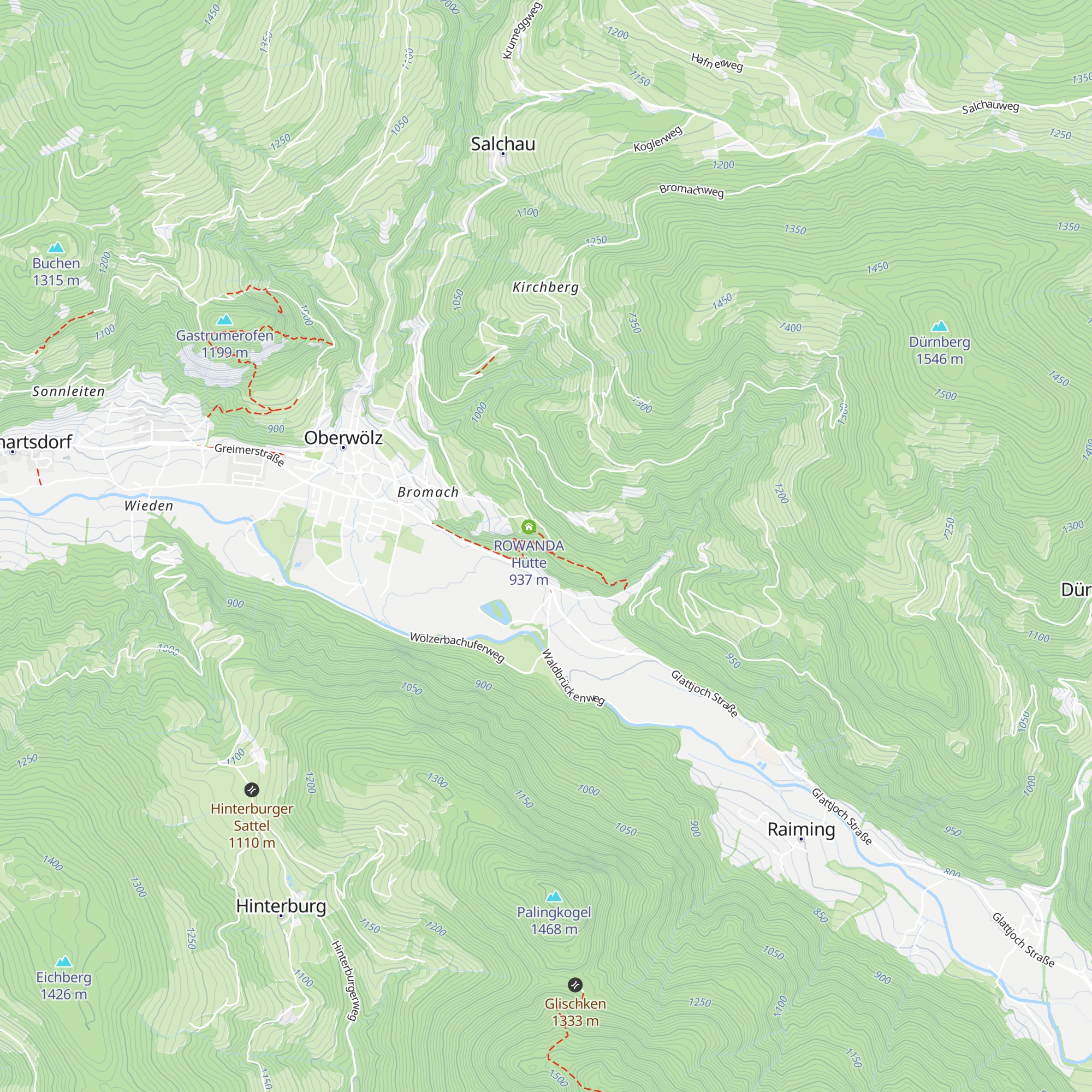 Holzknechthütte map