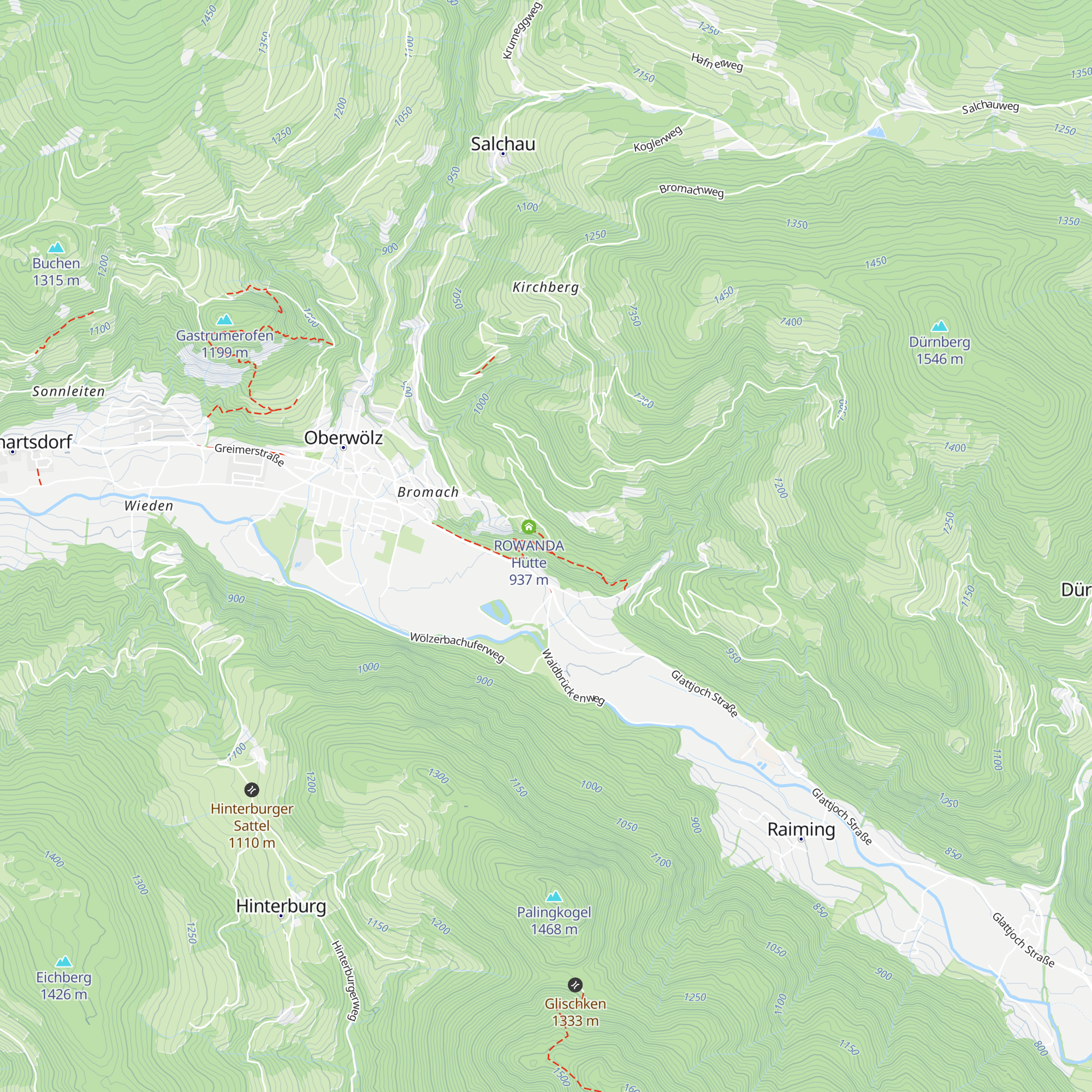 Holzknechthütte map