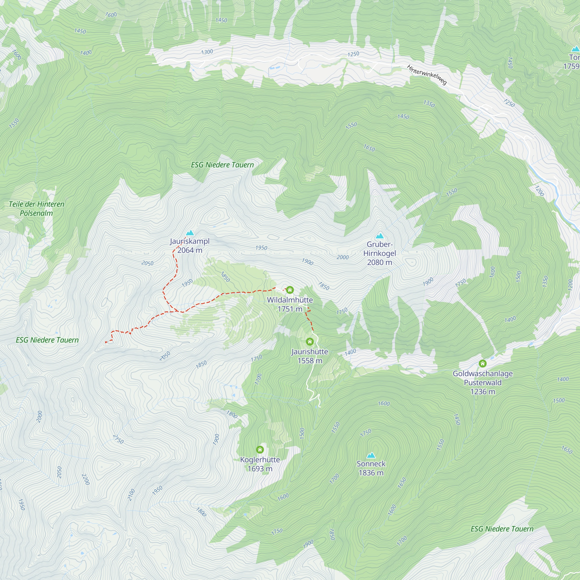 Wildalmhütte map