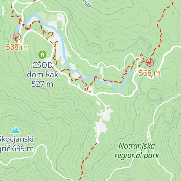 Map of Hotel Rakov Škocjan