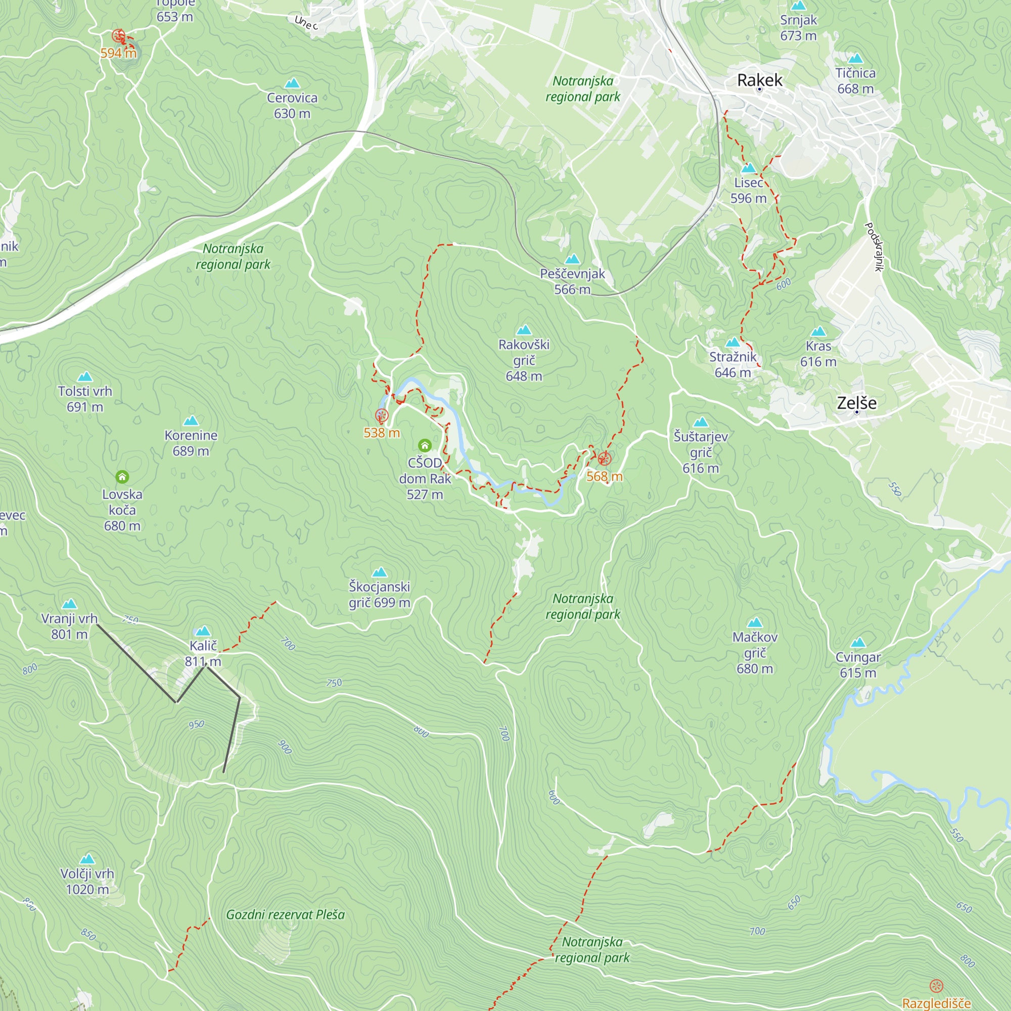 Hotel Rakov Škocjan map