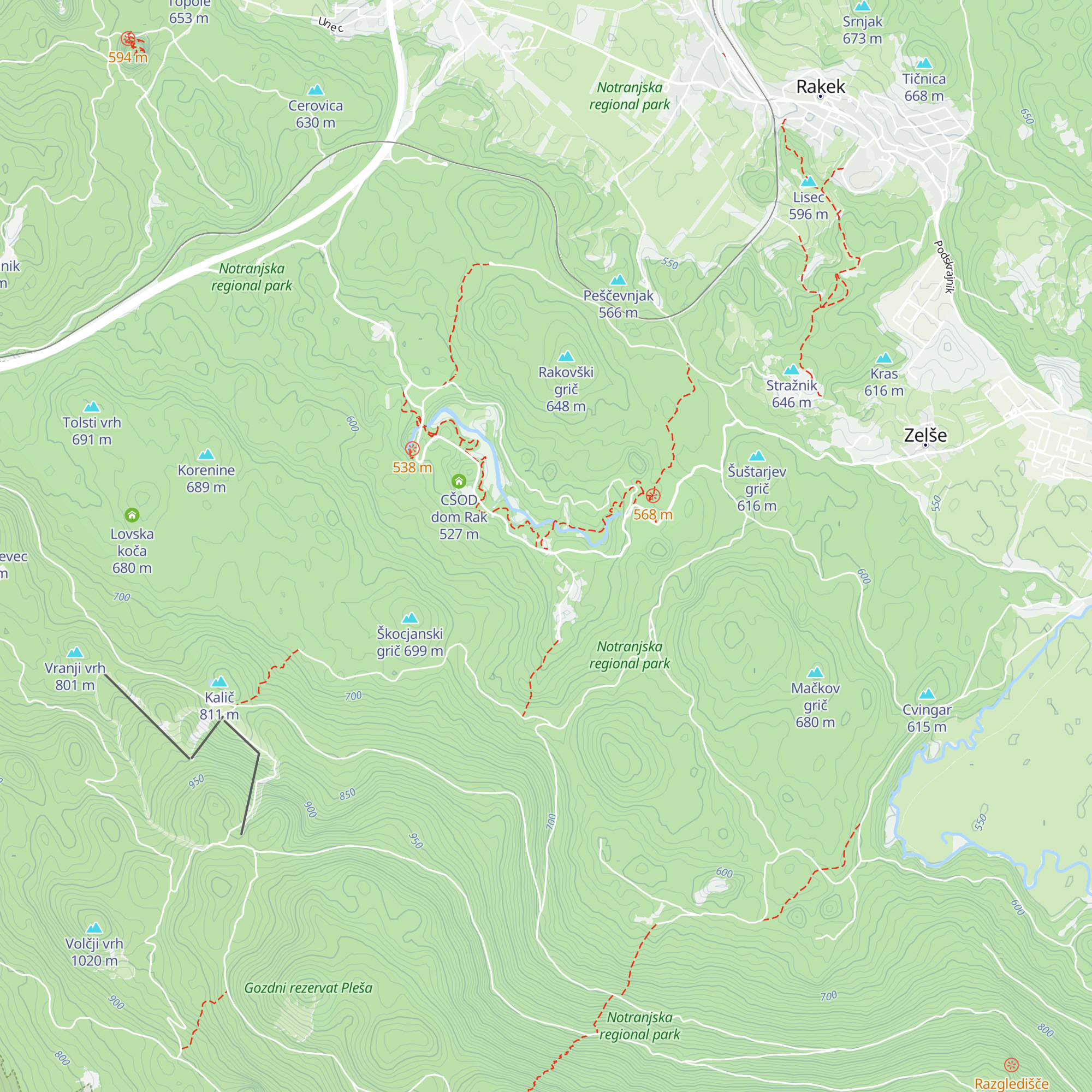 Hotel Rakov Škocjan map