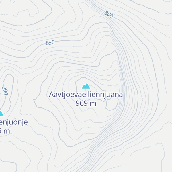 Map of Aavtjoevaelliennjuana