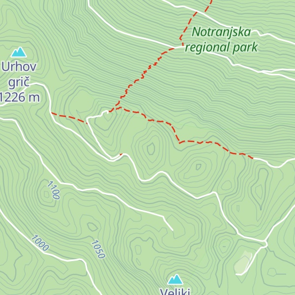 Map of Hojni grič