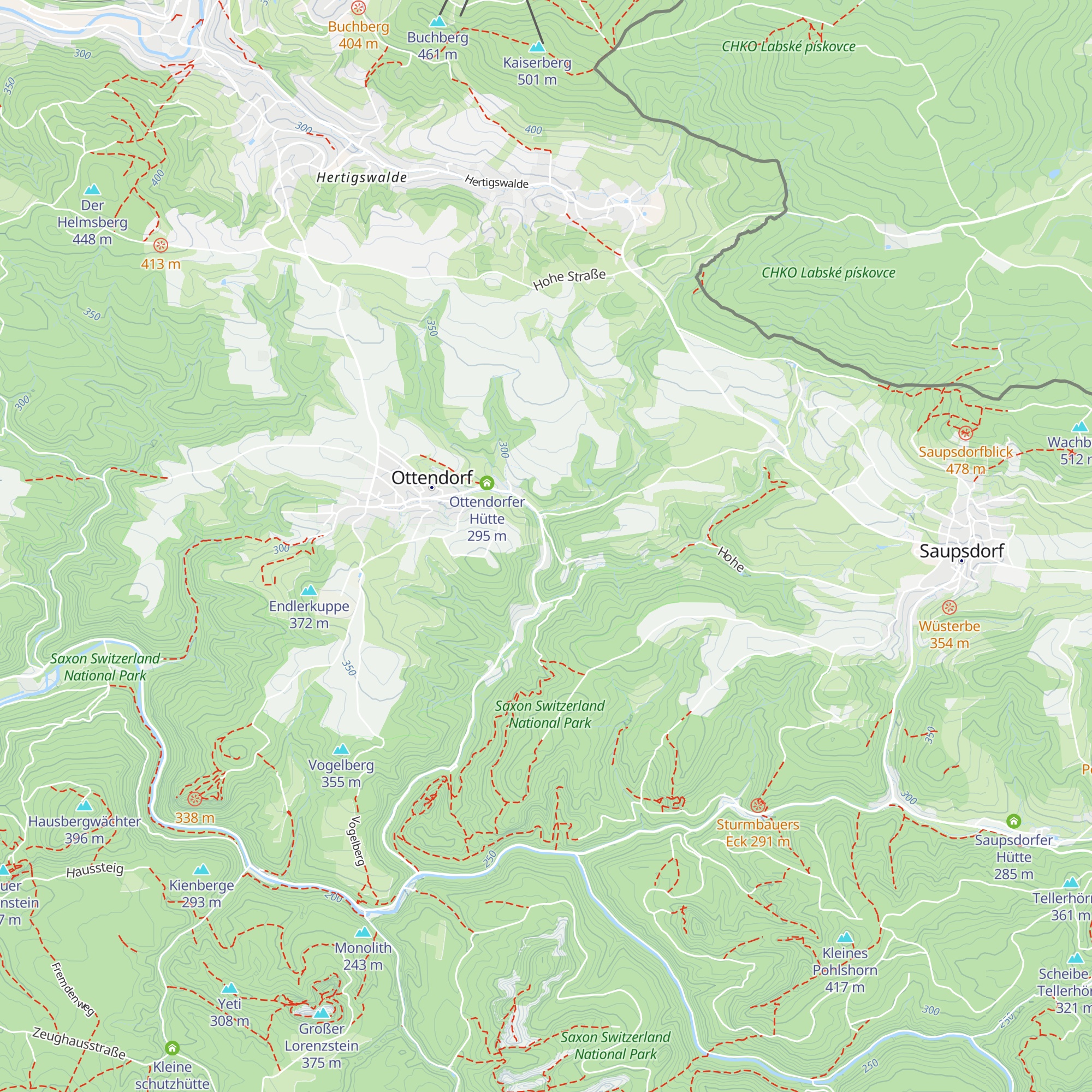 Arnsteiner Hütte map