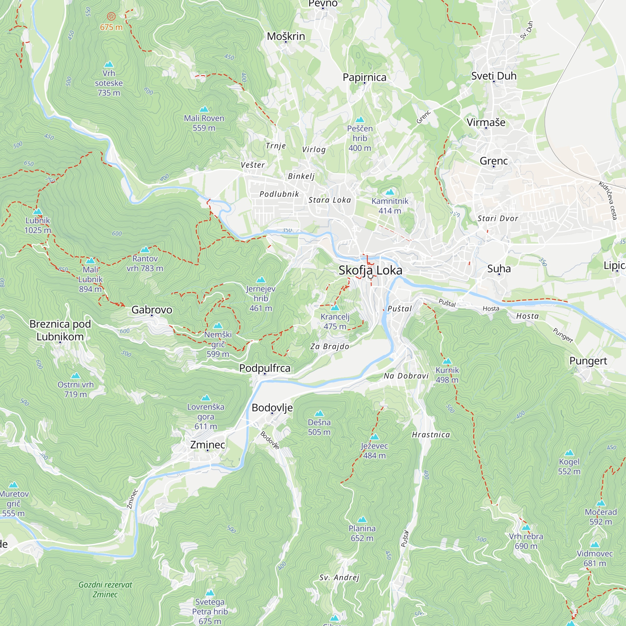 Grebenar map