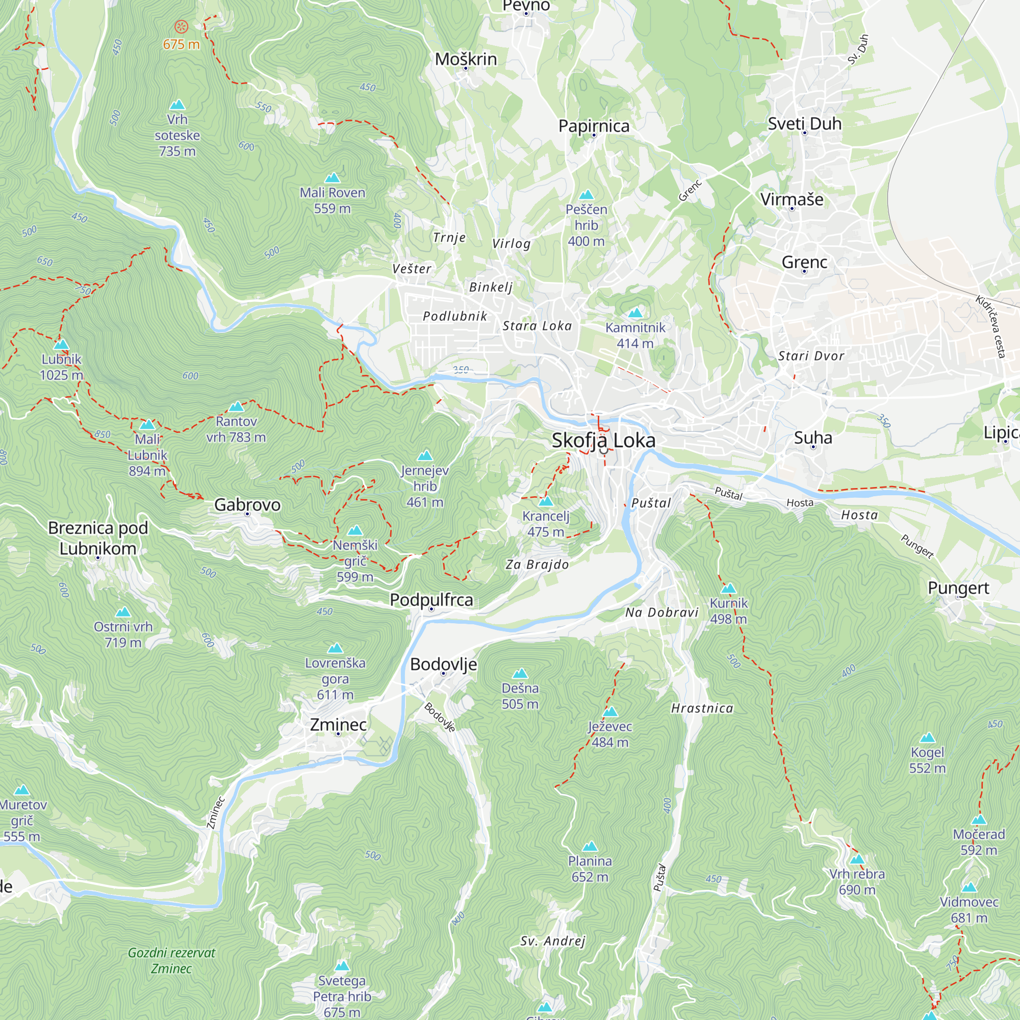 Grebenar map