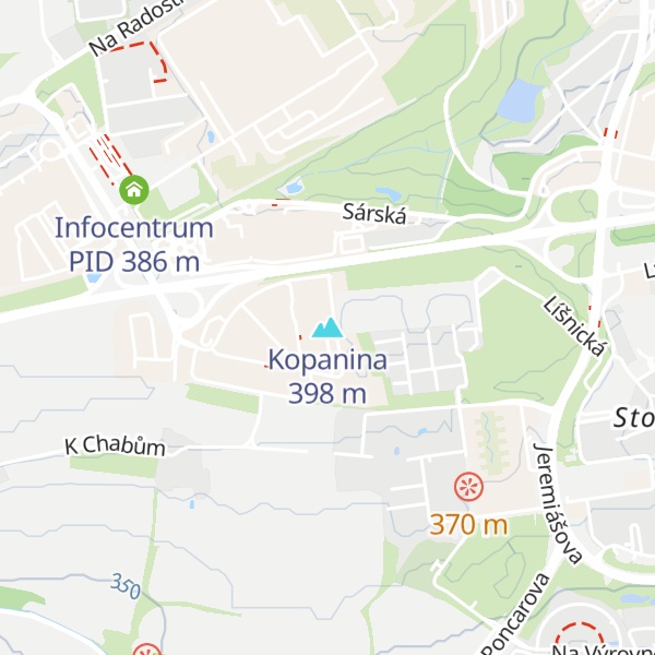 Map of Kopanina