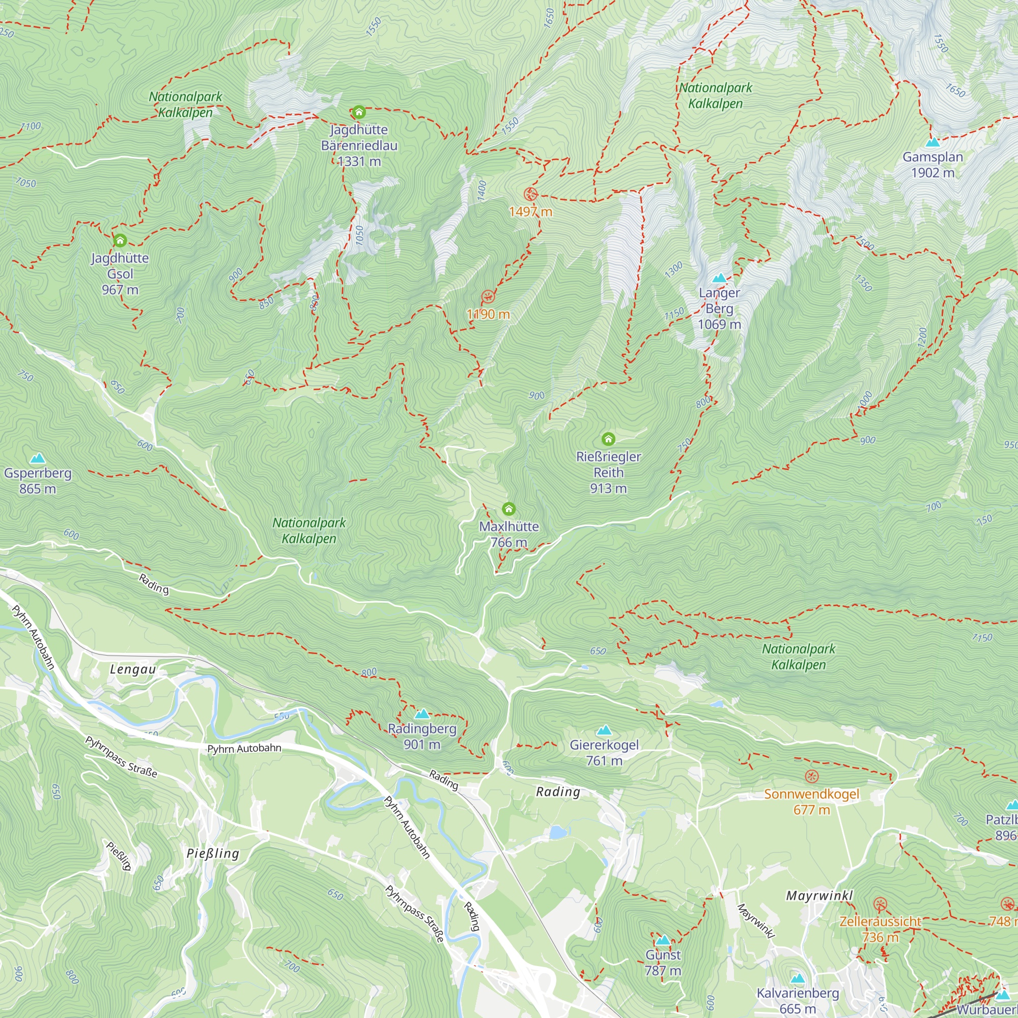 Maxlhütte map