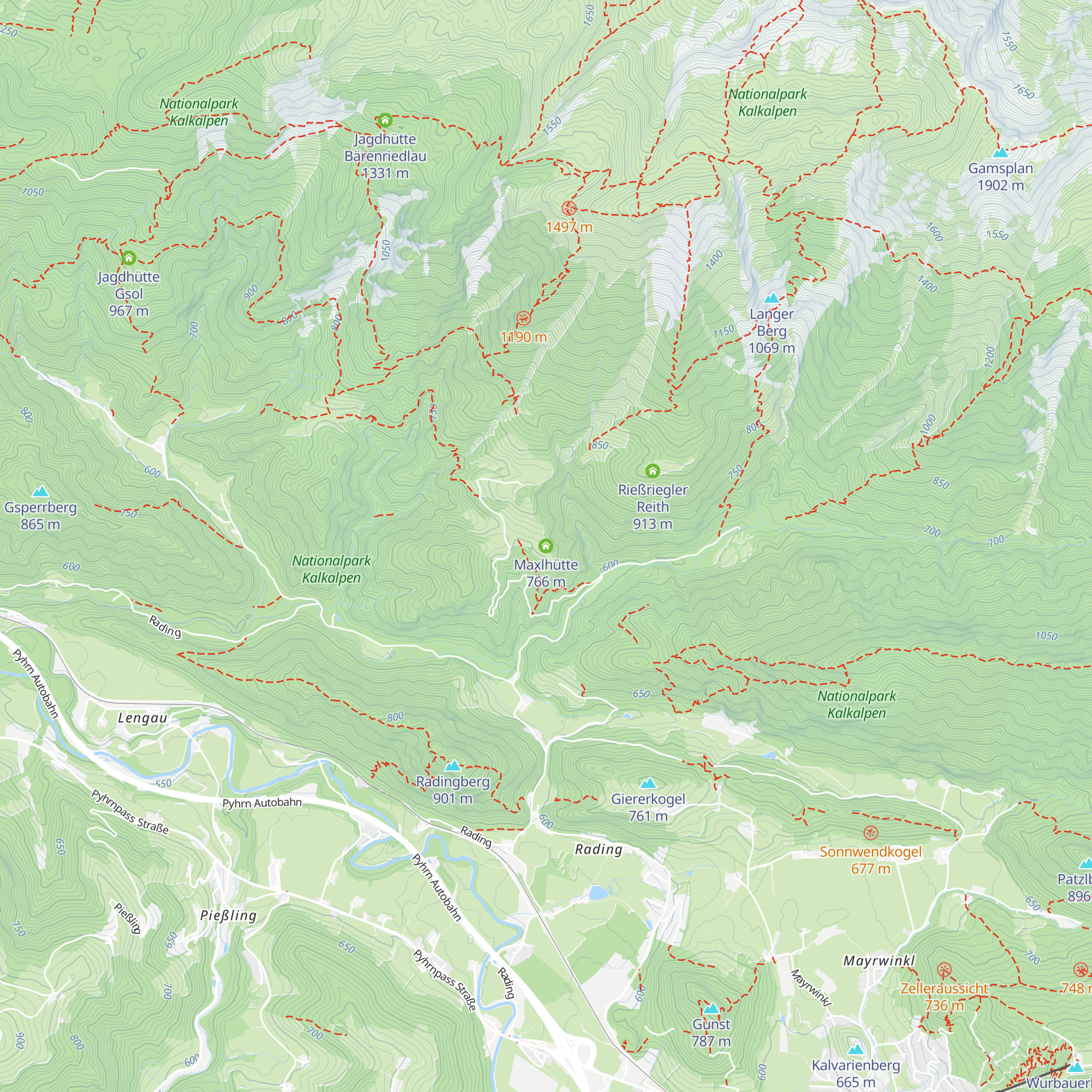 Maxlhütte map