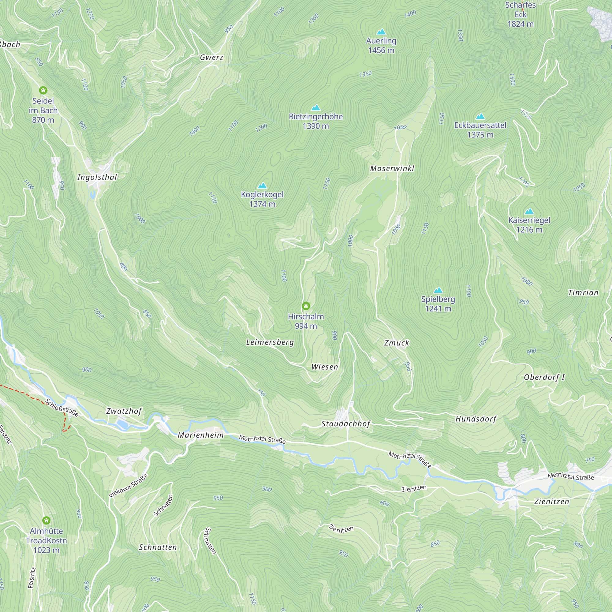 Hirschalm map