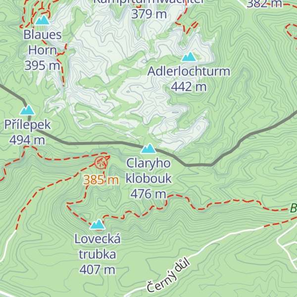 Map of Claryho klobouk
