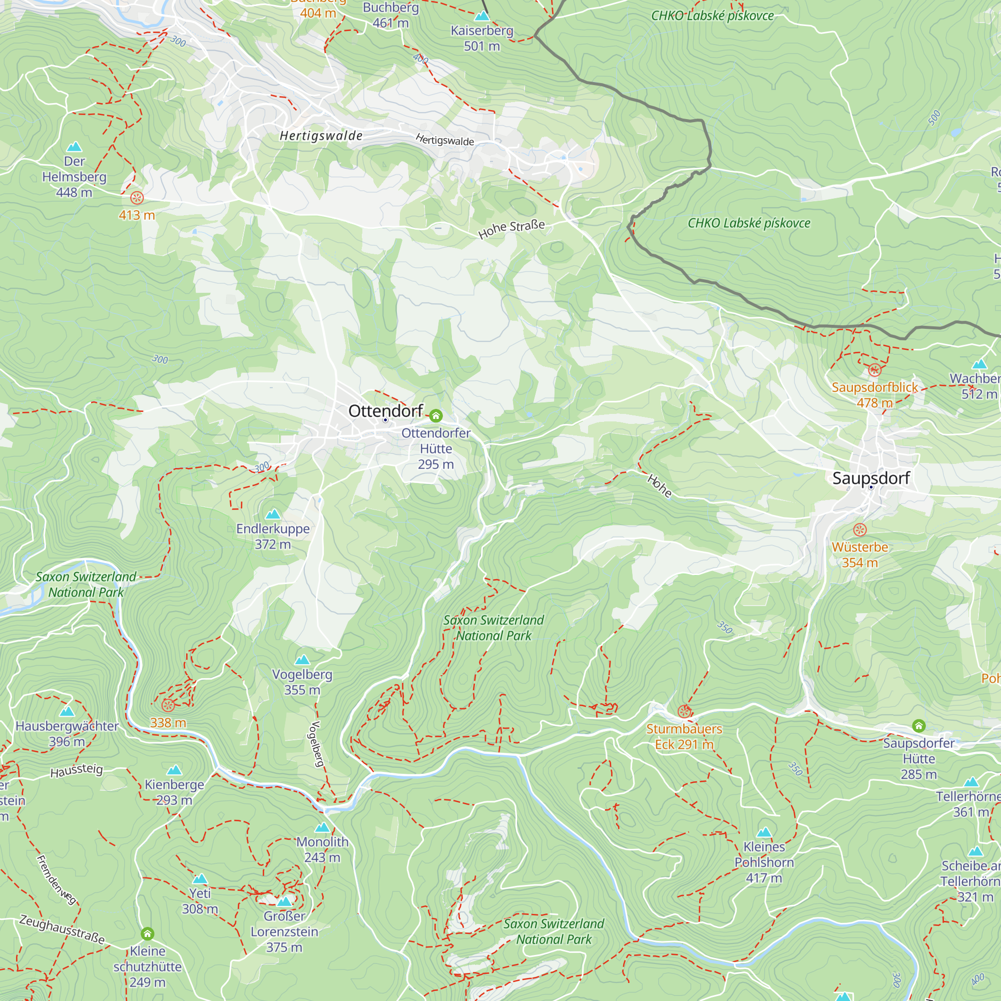 Klubhütte "Thorwaldbrüder Sebnitz" map
