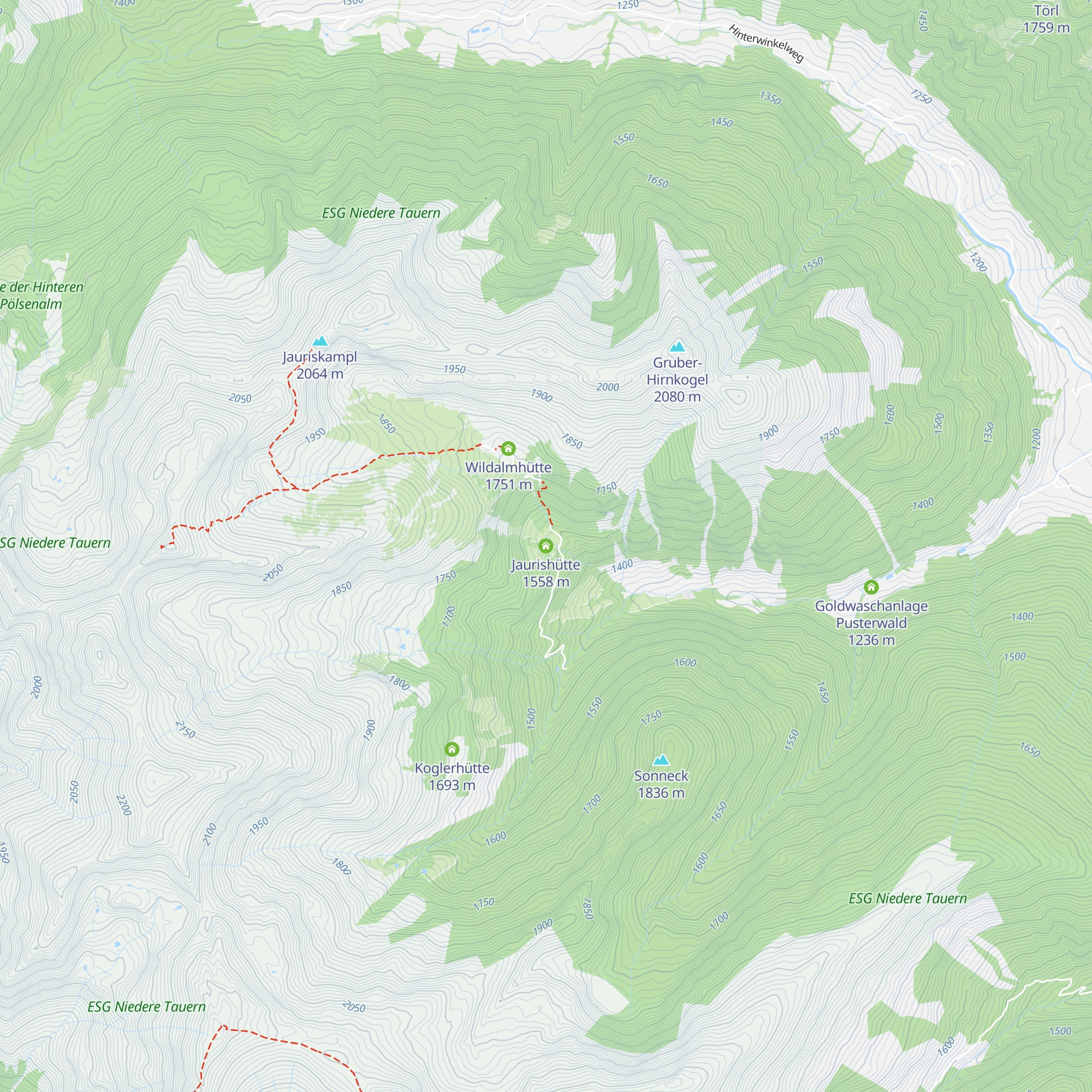 Jaurishütte map