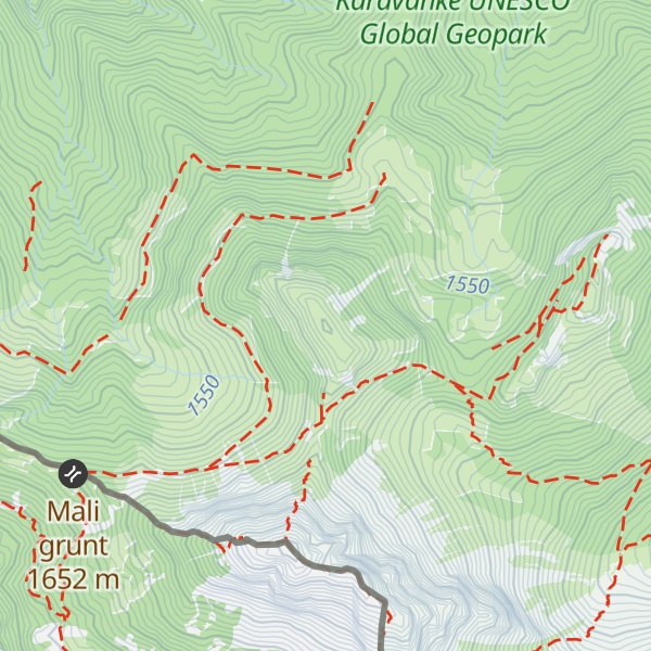 Map of Grintoutz / Lokovnikov Grintovec