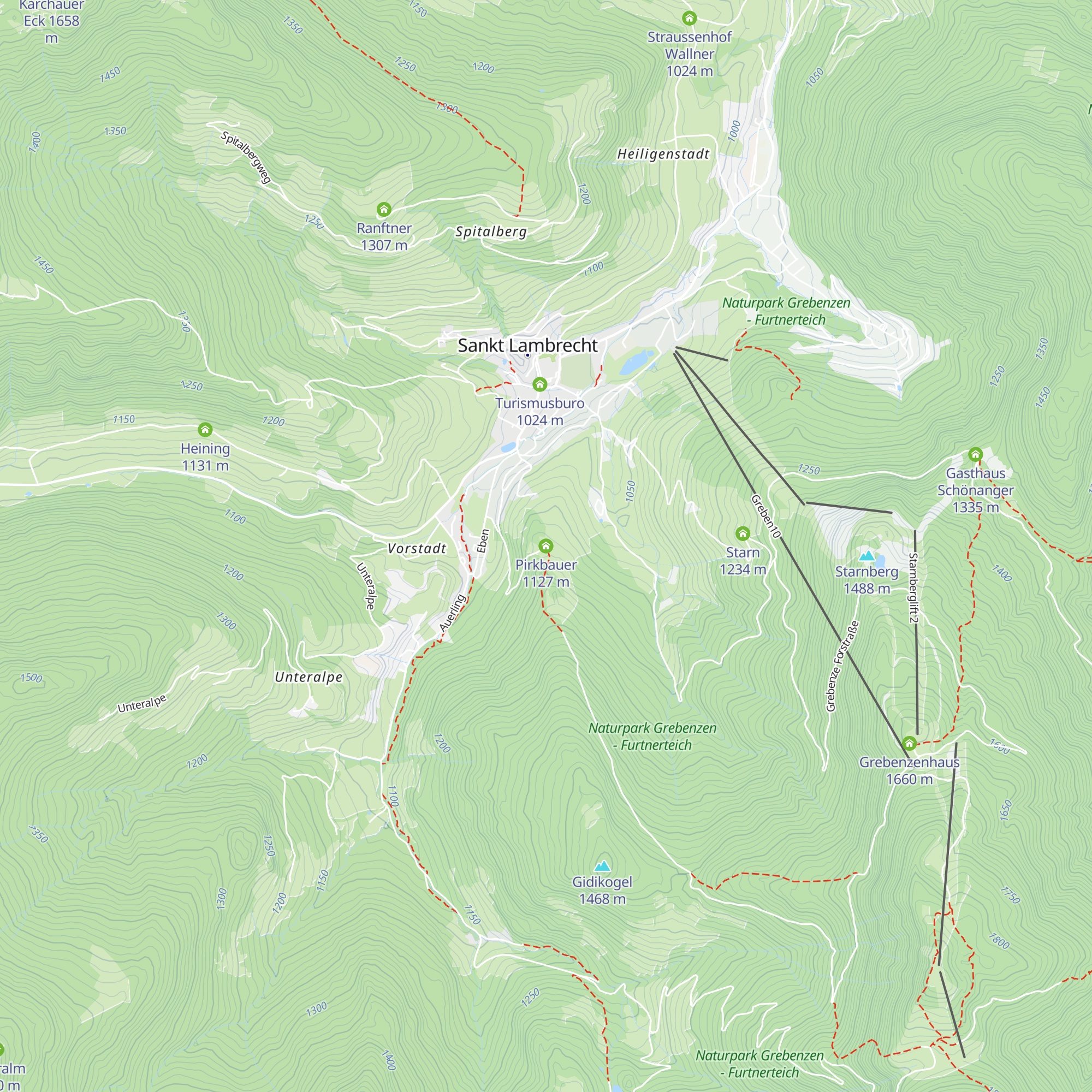 Pirkbauer map