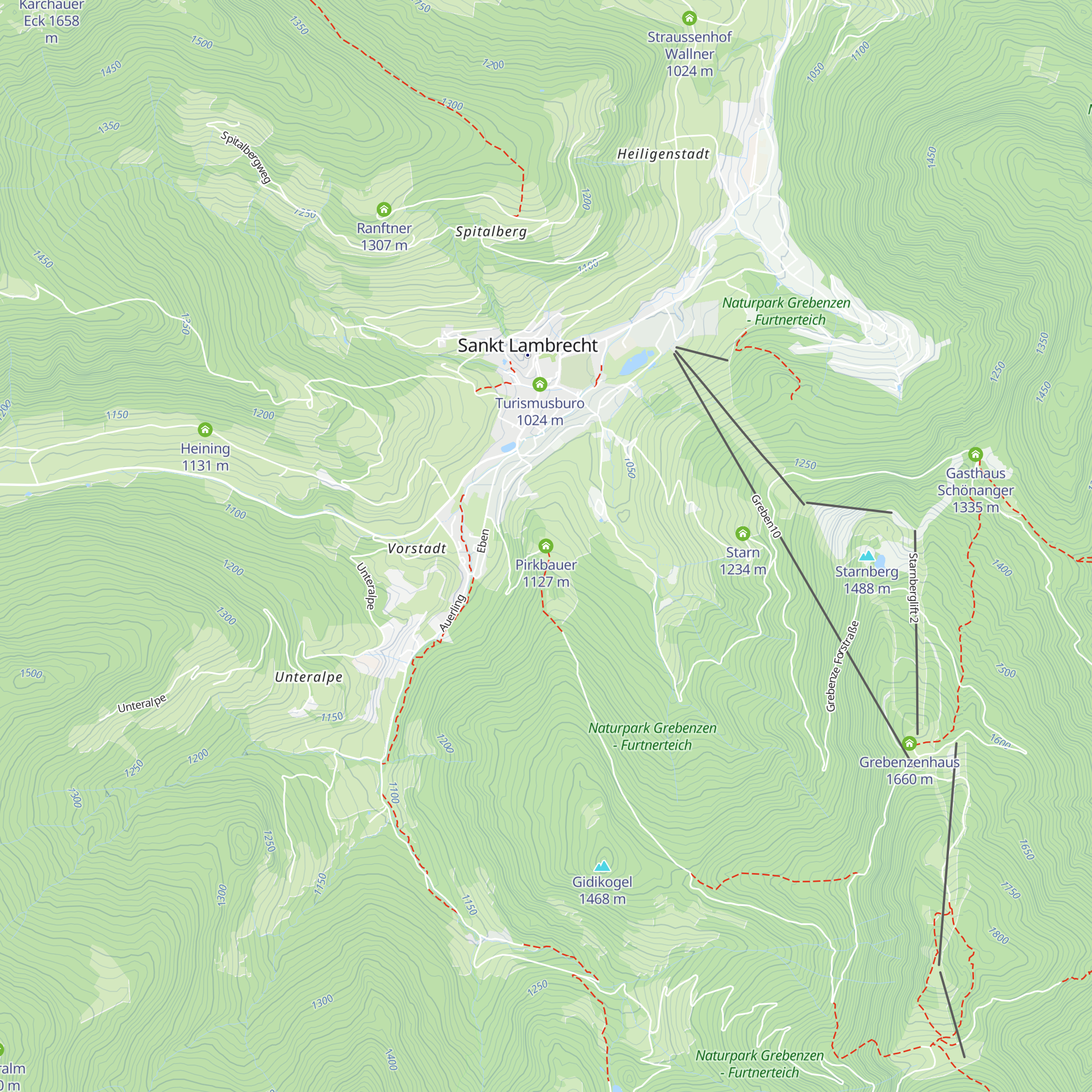 Pirkbauer map