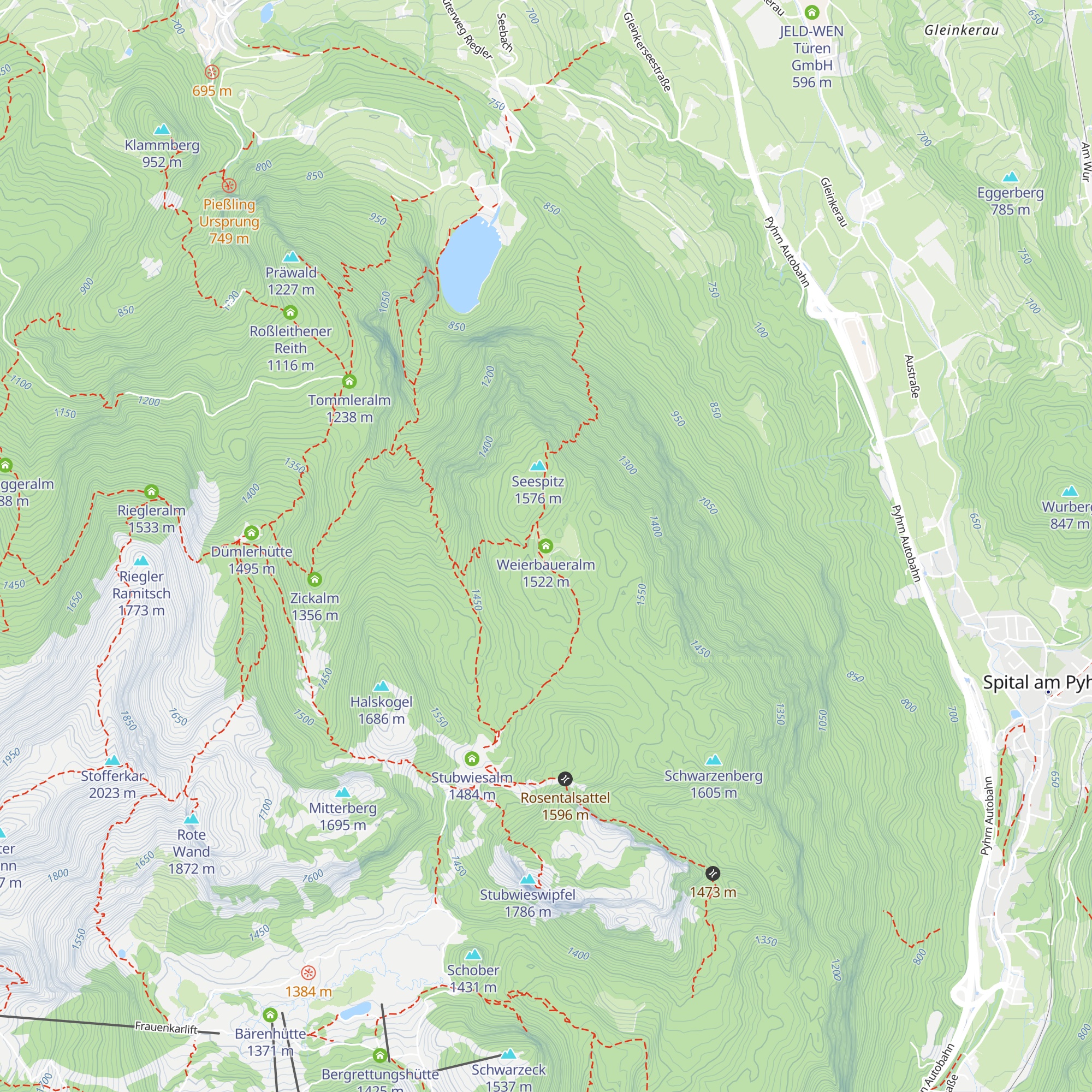 Weierbaueralm map
