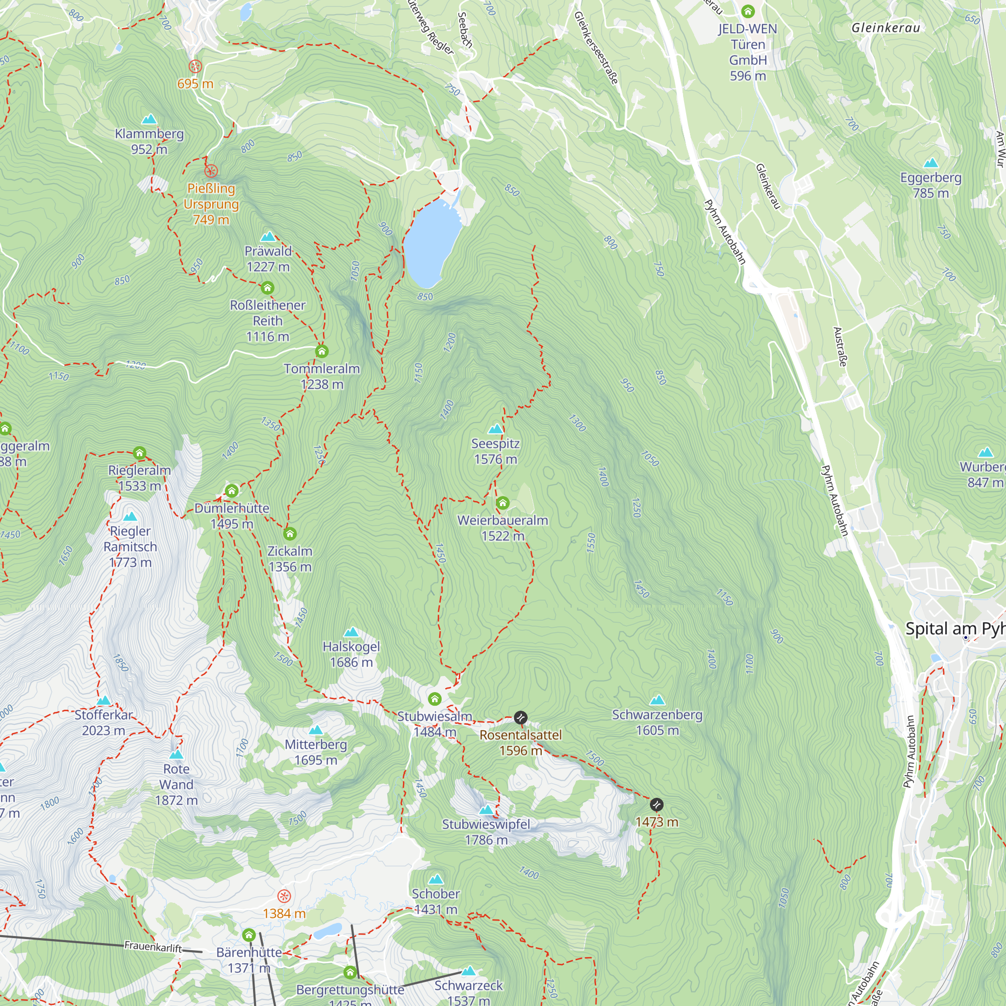 Weierbaueralm map