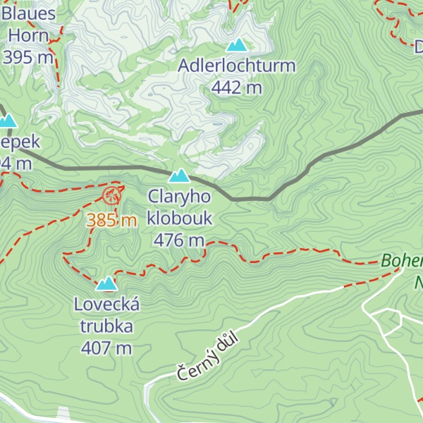 Map of Mezenská vyhlídka