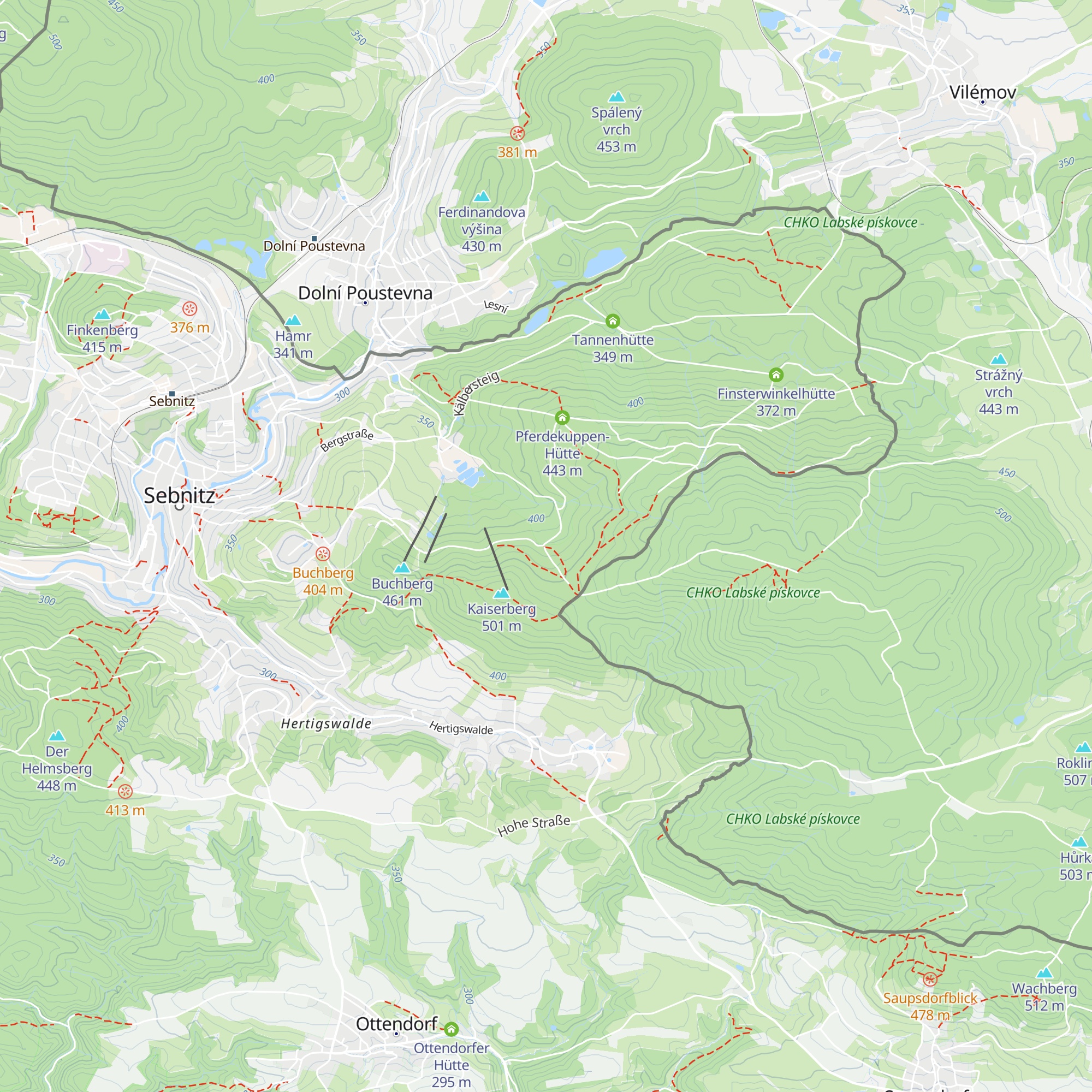 Mannsgrabenhütte map